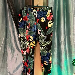 Floral Print Track Pants